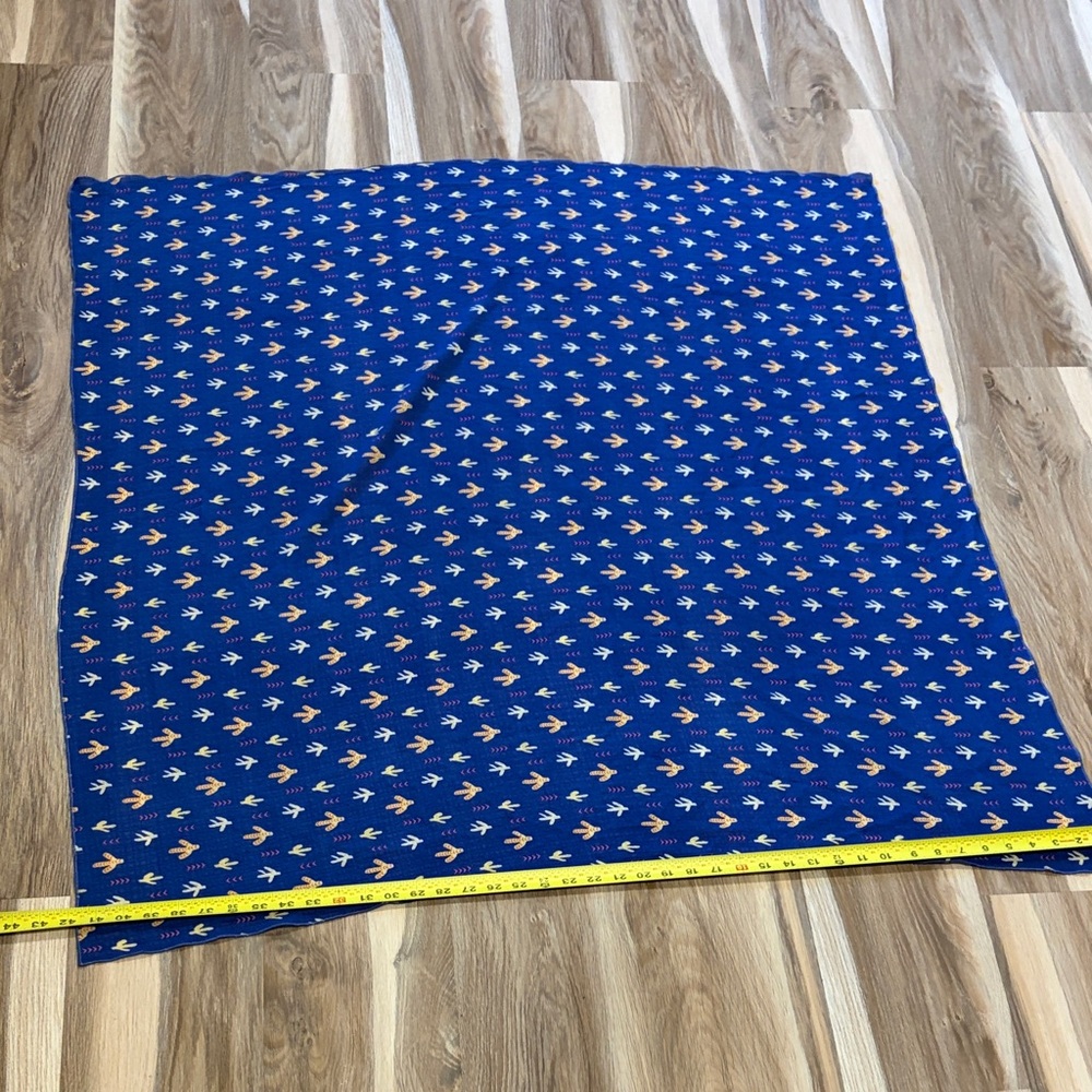 Blue Scarf with cactus Pattern - Picture 7 of 7